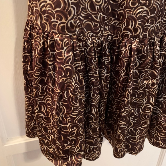 BCBGMaxAzria Brown Silk Dress - Picture 6 of 14